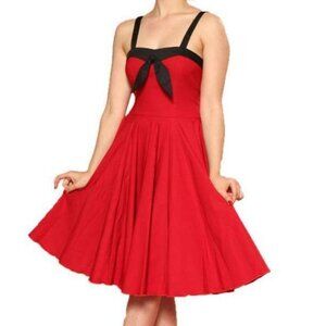 RockSteady Black and Red Swing Dress